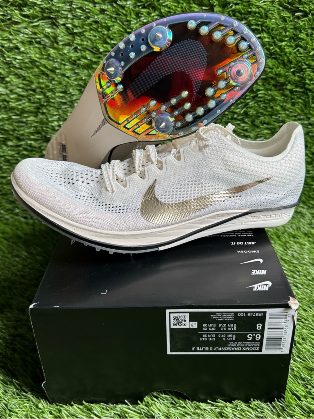 Nike Jakob Ingebrigtsen x ZoomX Dragonfly 2 Elite Men's 6.5 / W 8 IB8745-100 New